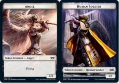 Angel // Human Soldier Double-sided Token - Foil