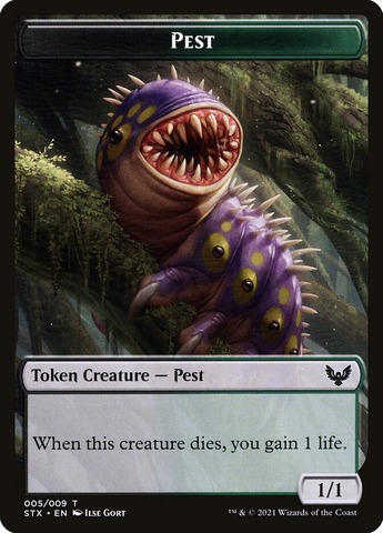 Fractal // Pest Double-sided Token