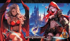 Soul Masters Satin Ravenheart Grid Playmat with Bag