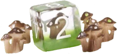 Sirius Dice 7 Dice Set Mushroom - Village