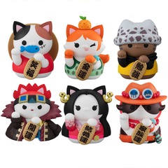 One Piece Nyan Piece Nyan!! Beckoning Cat Lucky Cat Pirates Mega Cat Project Mini-Figure