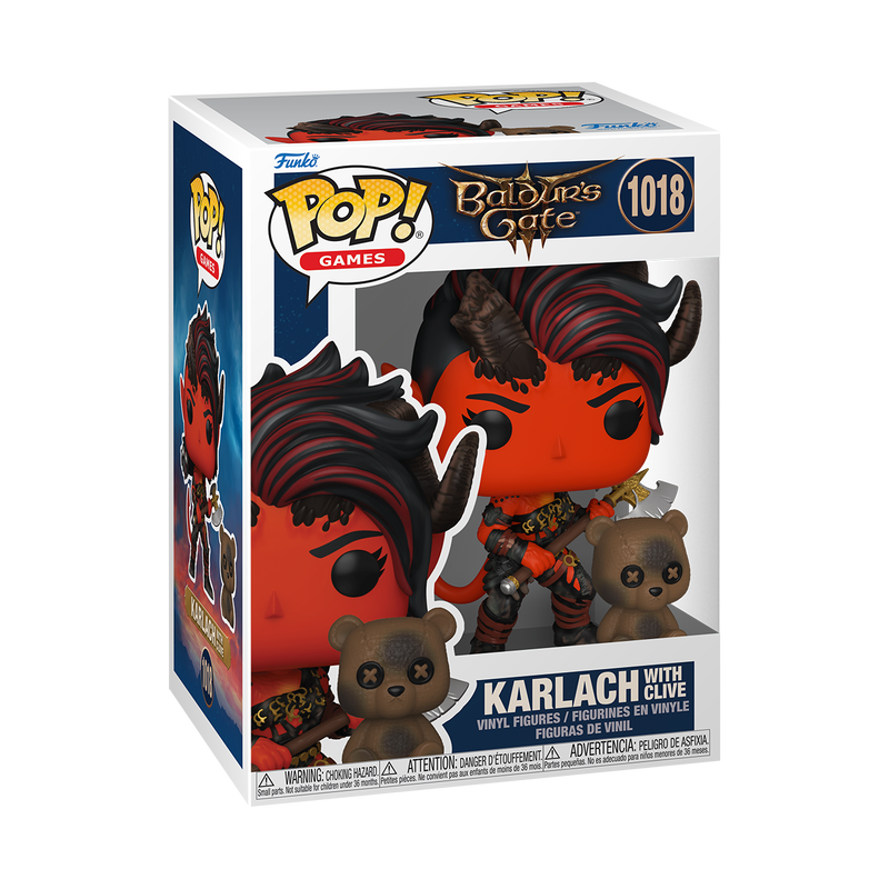 Karlach with Clive Funko Pop!