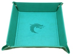 Old School RPG Dice Rolling Tray: Square - Teal