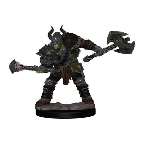 PATHFINDER BATTLES: PREMIUM PAINTED FIGURE: HALF-ORC BARBARIAN MALE