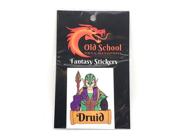 Old School Fantasy Stickers - Druid