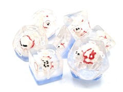 Old School 7 Piece DnD RPG Dice Set: Animal Kingdom - Polar Bear Dive