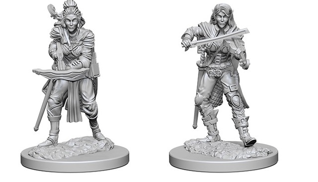 Pathfinder Battles Unpainted Minis - Elf Female Bard