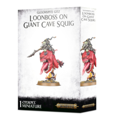 Gloomspite Gitz: Loonboss on Giant Cave Squig