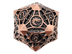 Old School 23mm D20 Metal Die: Gnome Forged - Ancient Bronze