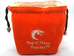 Old School Dice: Bag of Many Pouches Dice Bag - Orange