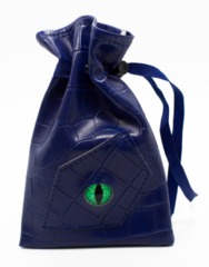 Old School Dice: Dragon Eye Dice Bag - Blue Dragon