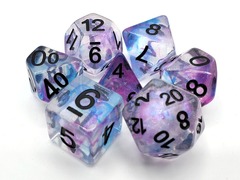 Old School RPG Dice Set: Luminous - Silver Stream