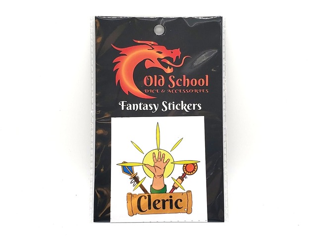 Old School Fantasy Stickers - Cleric
