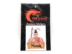 Old School Fantasy Stickers - Monk