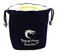 Old School Dice: Bag of Many Pouches Dice Bag - Blue