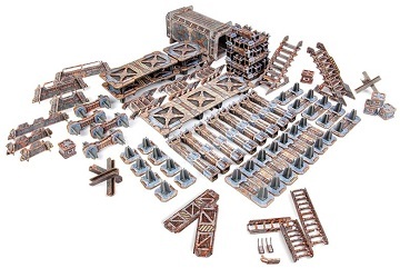 TinkerTurf Sci-Fi: Industrial Starter Set - Abandoned Theme