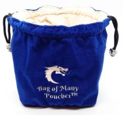 Bag of Many Pouches RPG DnD Dice Bag: Royal Blue