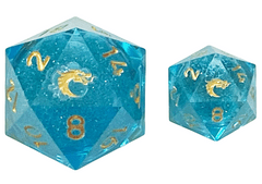 Old School Sharp Edged 35mm D20: Liquid Infused - Azure Fury