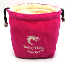 Old School Dice: Bag of Many Pouches Dice Bag - Pink