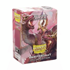 Dragon Shield: Red/Gold Anniversary Special Edition - Matte Dual Card Sleeves (100ct)