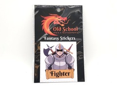 Old School Fantasy Stickers - Fighter