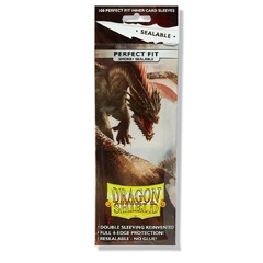 Dragon Shield 100CT: Perfect Fit Sealable - Smoke