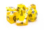 Old School RPG Dice Set: Vorpal - Yellow & White w/ Black