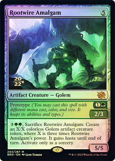 Rootwire Amalgam - Foil - Prerelease Promo Rootwire Amalgam - Foil - Prerelease Promo