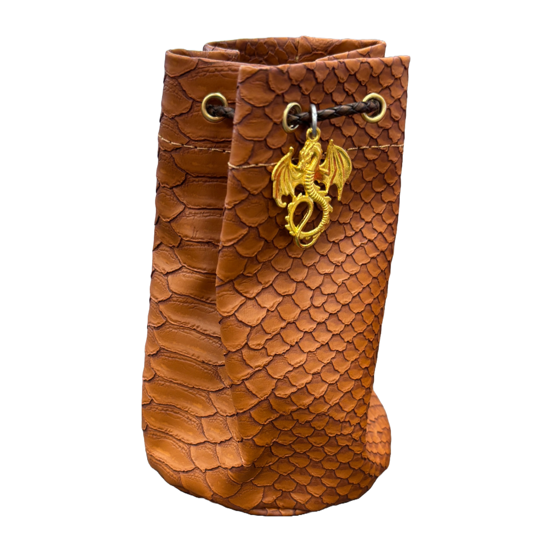 Dragonhide Dice Bag - Brown
