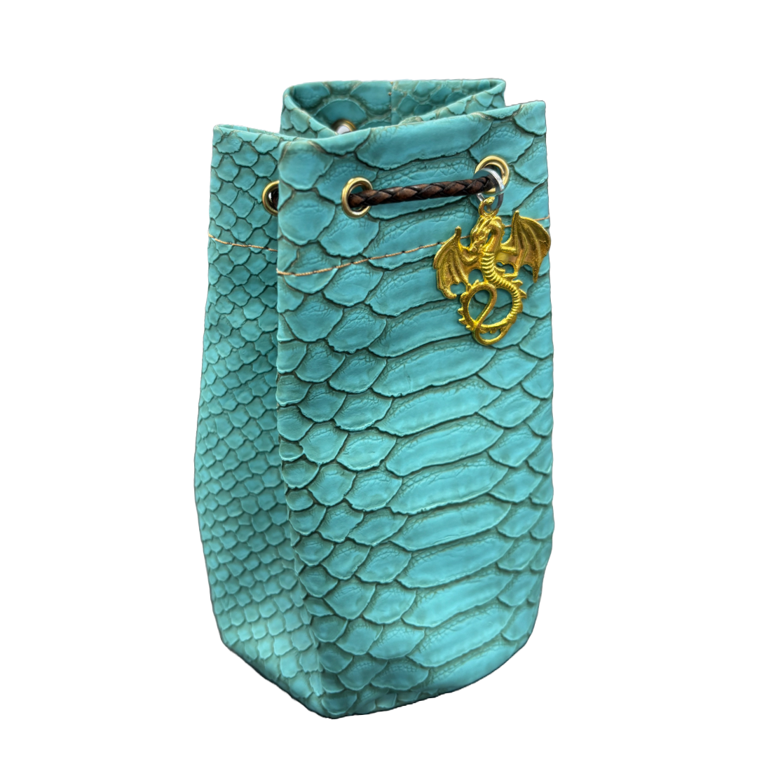 Dragonhide Dice Bag - Teal