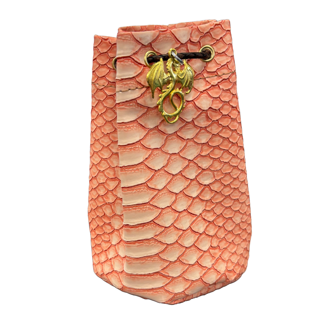 Dragonhide Dice Bag - Pink