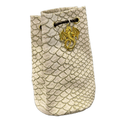 Dragonhide Dice Bag - White