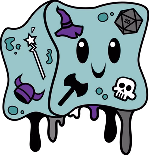 Gelly Cube Pride Pin: Asexual
