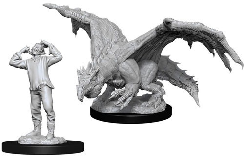 Green Dragon Wyrmling & Afflicted Elf