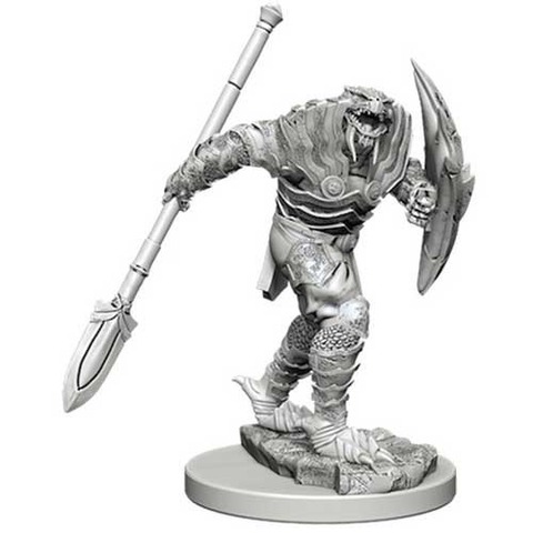 dragonborn fighter with spear
