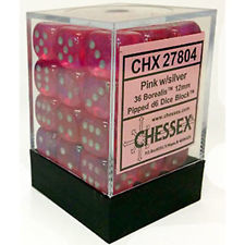 Ghostly Glow Orange and Yellow 36ct 12mm D6 Dice Block - CHX27923