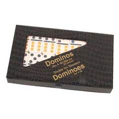 Dominoes - Double 6 Color Dot Ivory Dominoes