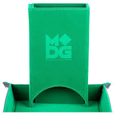 Fold Up Velvet Dice Tower - Green (Metallic Dice Games)