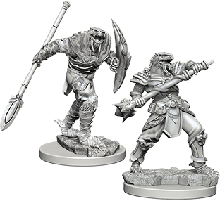 Dragonborn Male Fighter with Spear