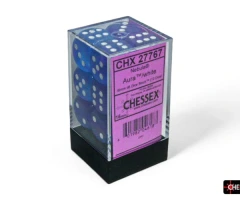 Nebula Aura/White 16mm Dice Set - CHX27767