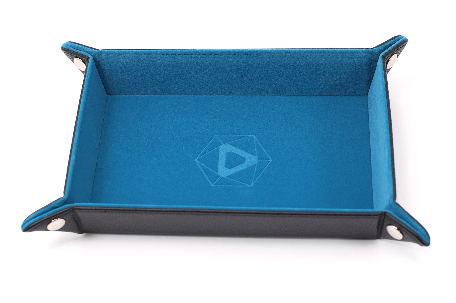 Die Hard Folding Rectangle Tray w/ Teal Velvet