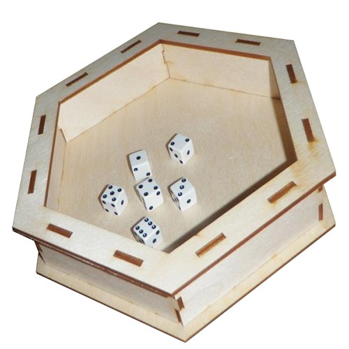 BLUE PANTHER - Hex Dice Tray (Wood)