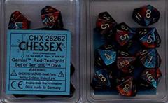 Gemini 7: Poly D10 Red/Teal/Gold (10) CHX 26262