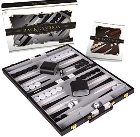 Deluxe Backgammon Board & Carrying Case