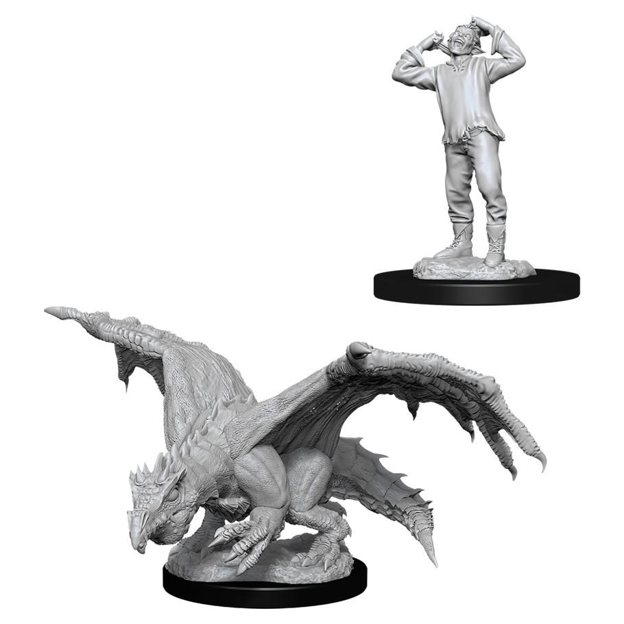 Green Dragon Wyrmling & Afflicted Elf