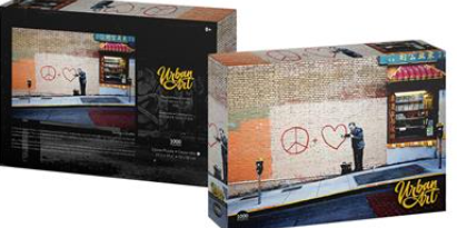 Puzzle: Urban Art Graffiti - Banksy Peaceful Hearts Doctor