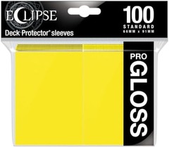 Ultra Pro - Standard Deck Protectors: Eclipse Pro-Gloss Lemon Yellow 100 ct