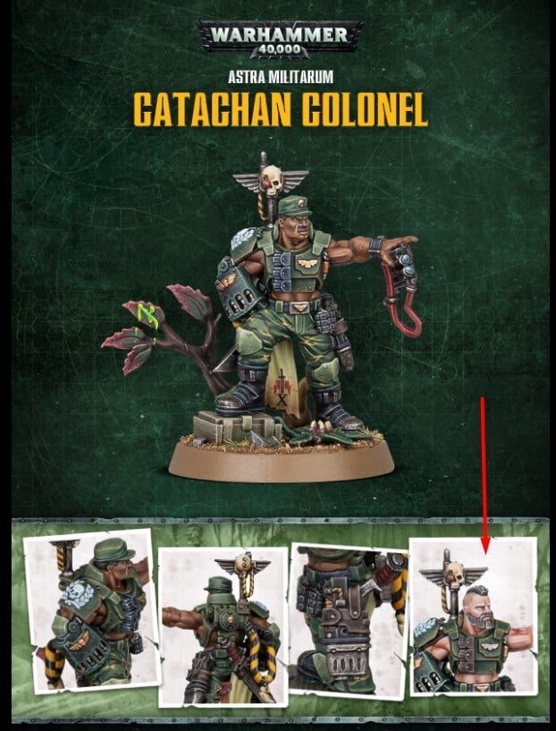 Catachan Colonel Store Anniversary Miniature