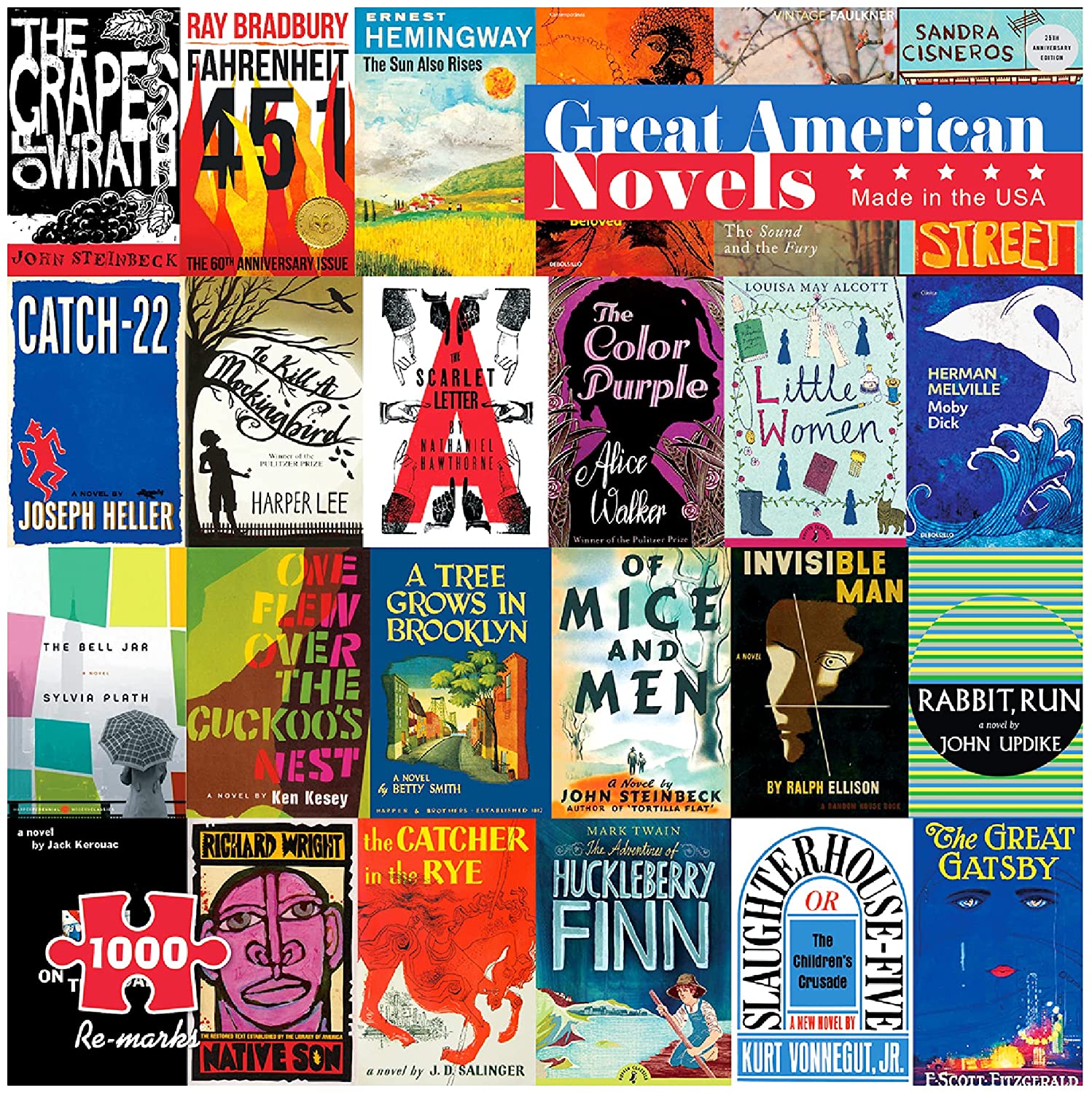 1000 PIECE GREAT AMERICAN NOVELS PUZZLE