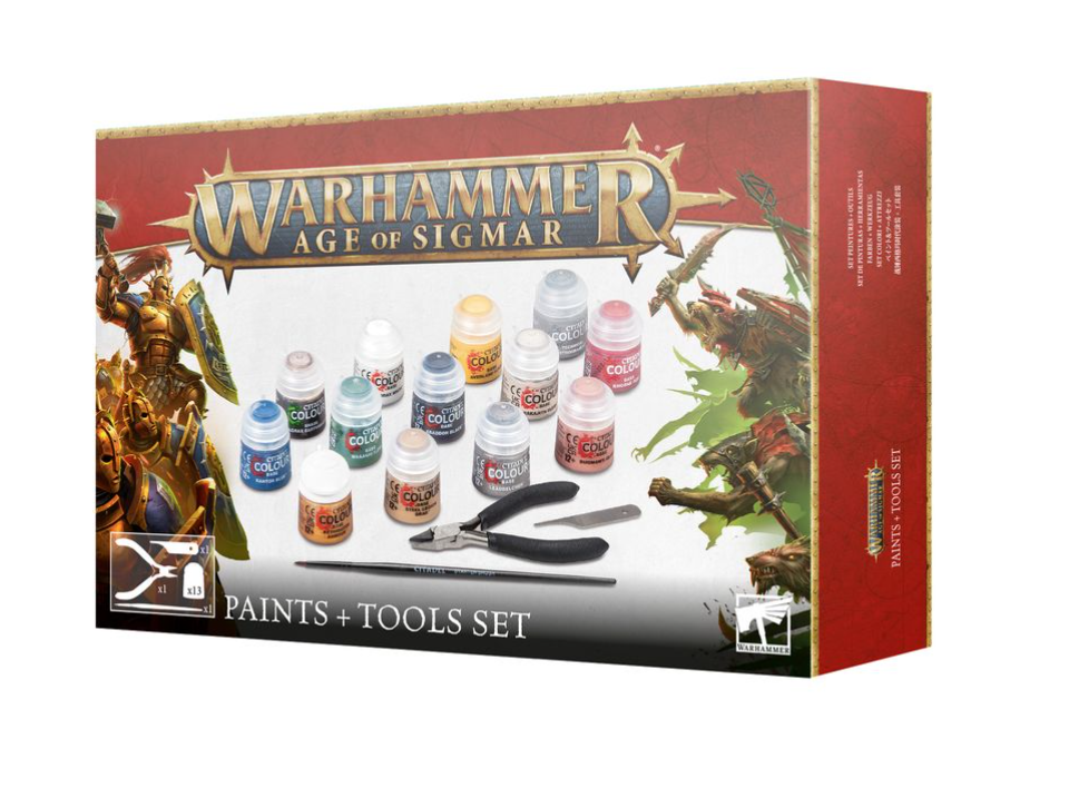 Warhammer Age of Sigmar: Paints & Tools Set